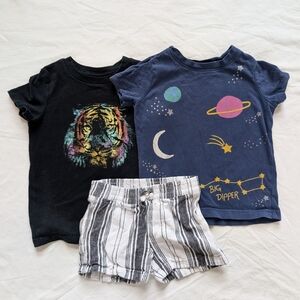 Hanna Andersson / Cat & Jack / Carter's Bundle Of Tees And Shorts In Cute Prints